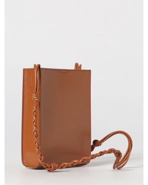 Jil Sander Brown Shoulder Bag