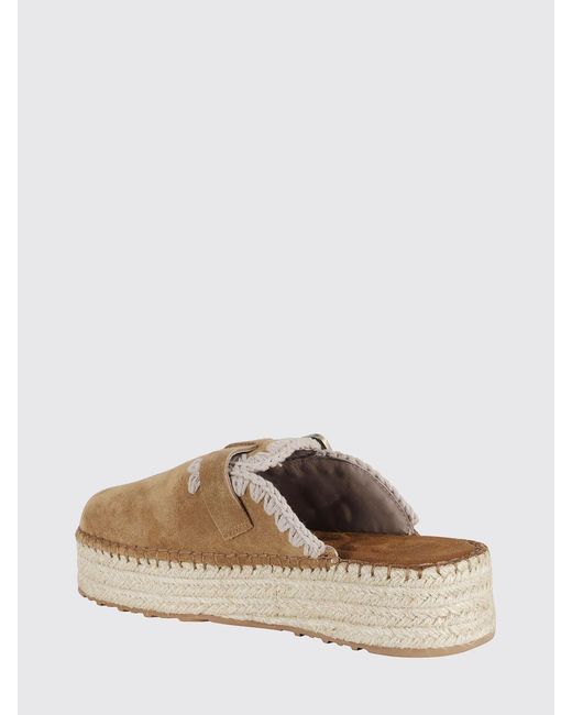 Mou Multicolor Jute Suede Clogs