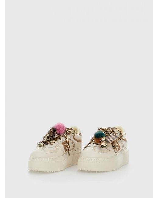 Fendi Natural Match Platform Sneakers