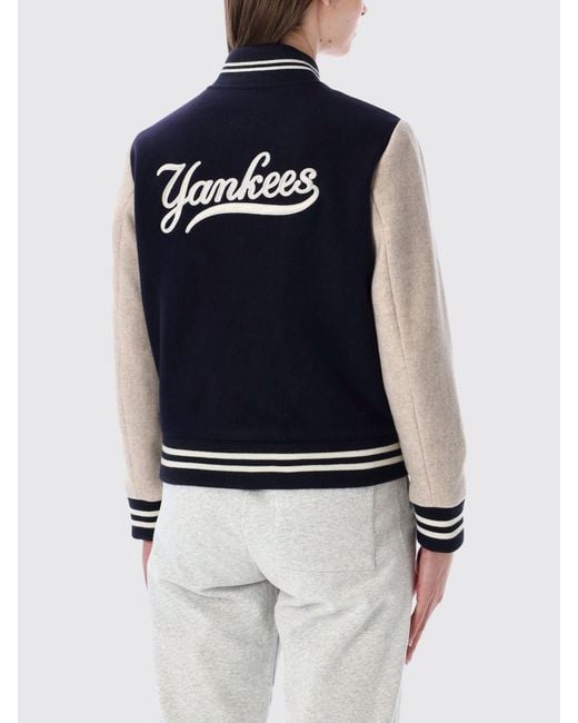 Sporty & Rich Blue Sporty &Amp Rich Wool Bomber Jacket