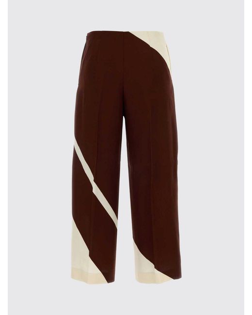 Alberta Ferretti Purple Printed Viscose Palazzo Trousers