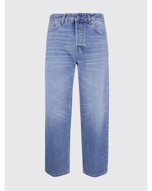 Haikure Blue Straight Cotton Denim Jeans