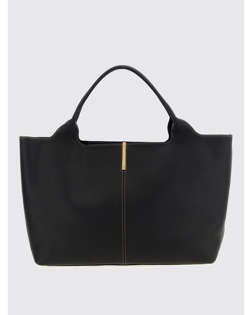 Tod's Black Barretta Calfskin Handbag