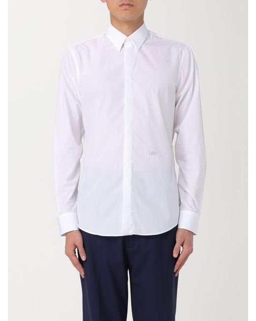 Camicia in cotone di Fendi in White da Uomo