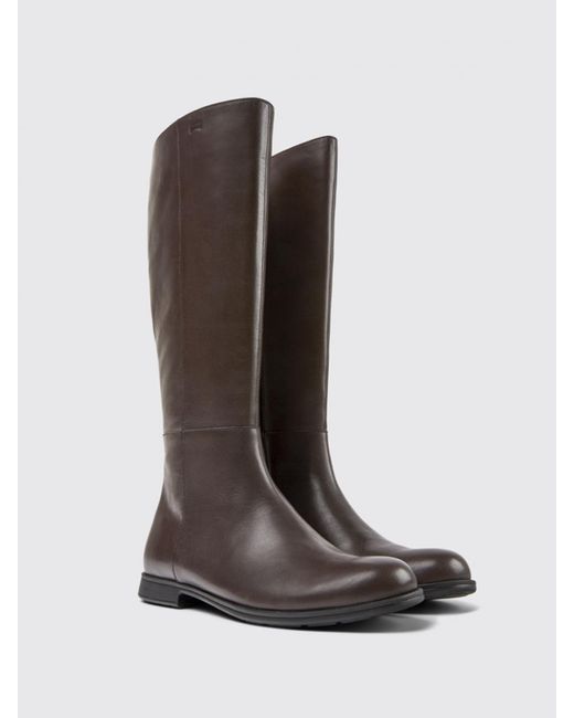 Camper Brown Flat Booties