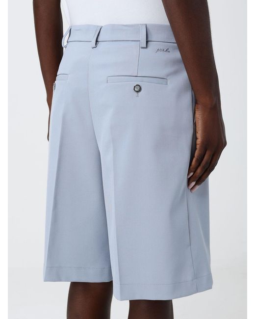 Pinko Blue Crepe Shorts