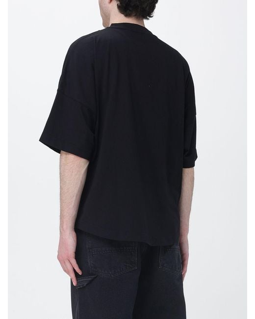 Palm Angels Blue Teddy Cotton T-Shirt for men