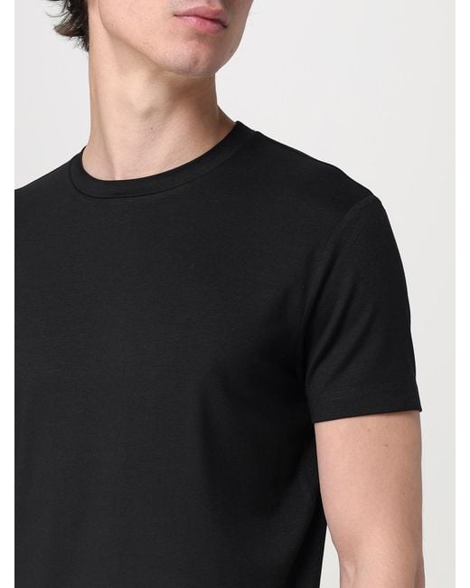 Emporio Armani Black Short Sleeve Crew Neck Tshirt for men