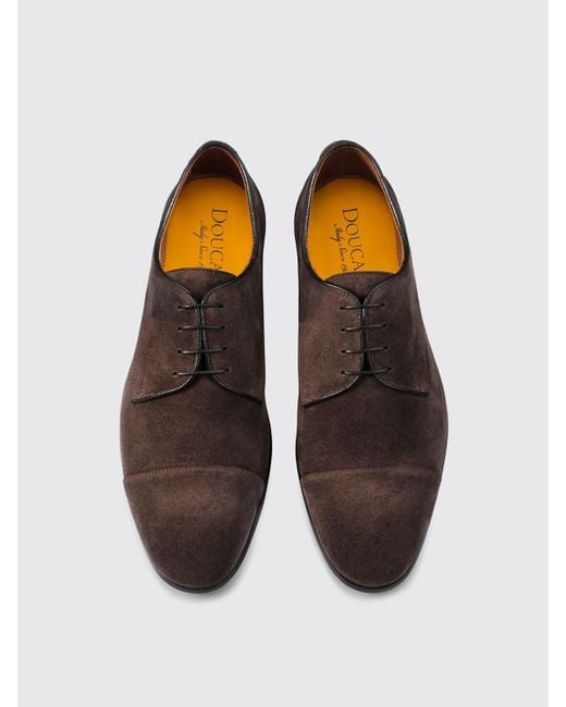 Zapatos de cordones Doucal's de hombre de color Brown