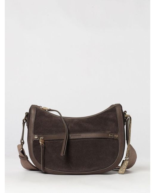 Borsa A Tracolla Luna di Borbonese in Brown