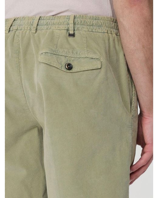 PT Torino Green Velvet Tailored Shorts for men