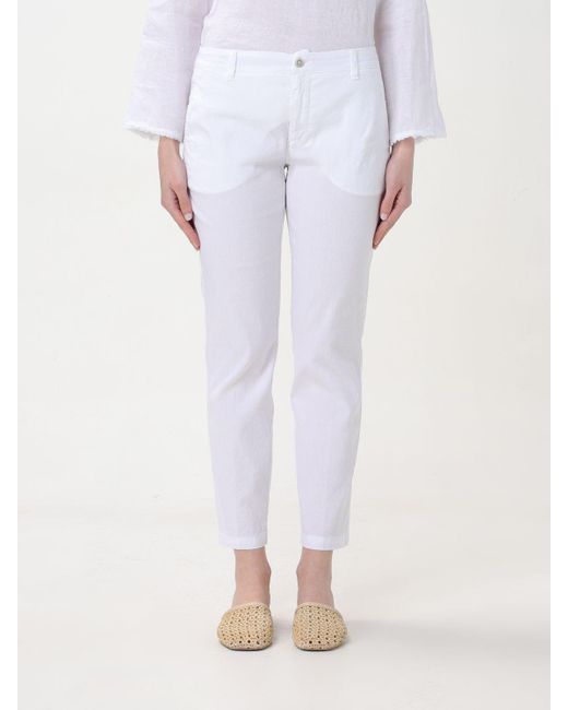 120% Lino White Pants