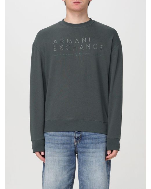 Sweatshirt Armani Exchange pour homme en coloris Gray