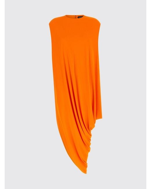 Tom Ford Orange Asymmetric Viscose Top