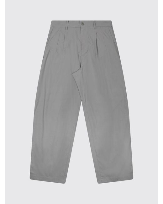 C P Company Gray Panama Nylon Cargo Trousers for men