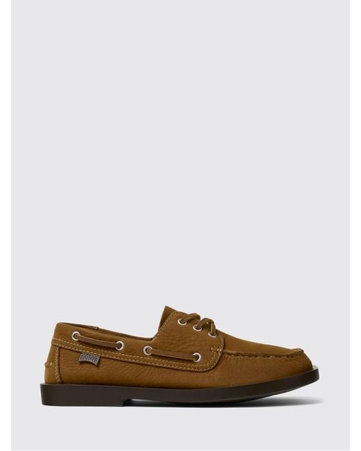 Camper Brown Don Suede Boat Shoes for men