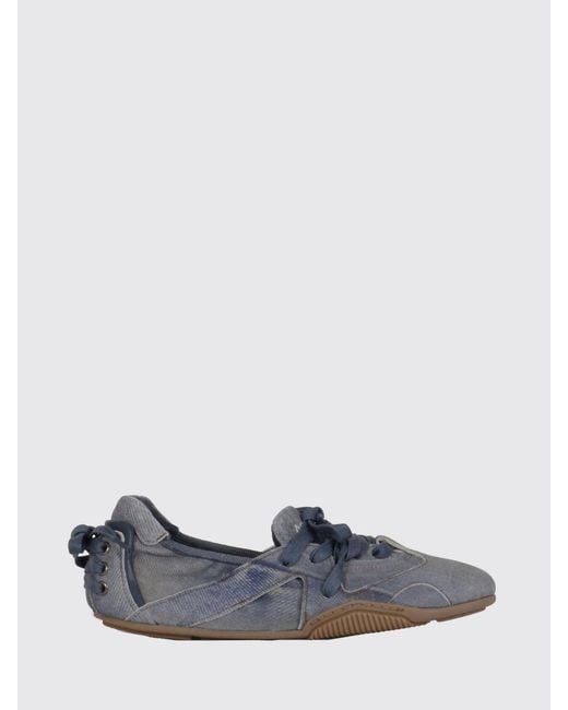 Acne Blue Used Denim Ballerinas