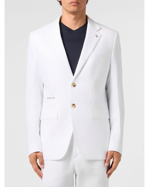 Philipp Plein White Blazer for men