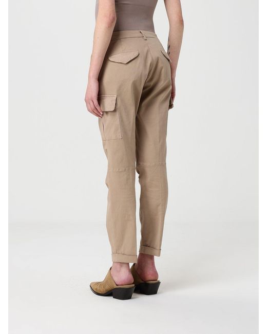Mason's Natural Stretch Cotton Cargo Trousers