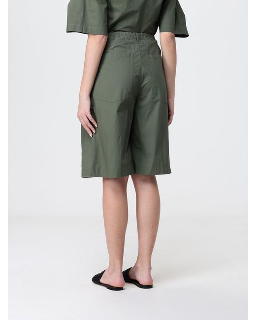 Barena Green Stretch Cotton Shorts