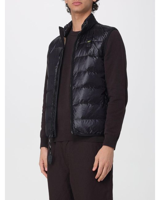 Chaleco Acolchado De Nailon Blauer de hombre de color Blue