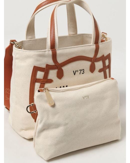 V73 Natural Tote Bags