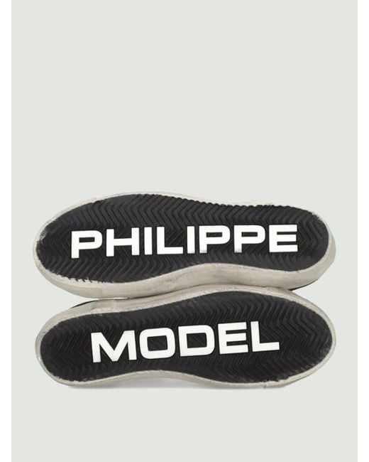 Sneakers Paris di Philippe Model in Metallic da Uomo