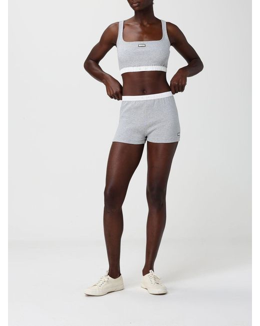 Entire studios Gray Knit Culotte Shorts