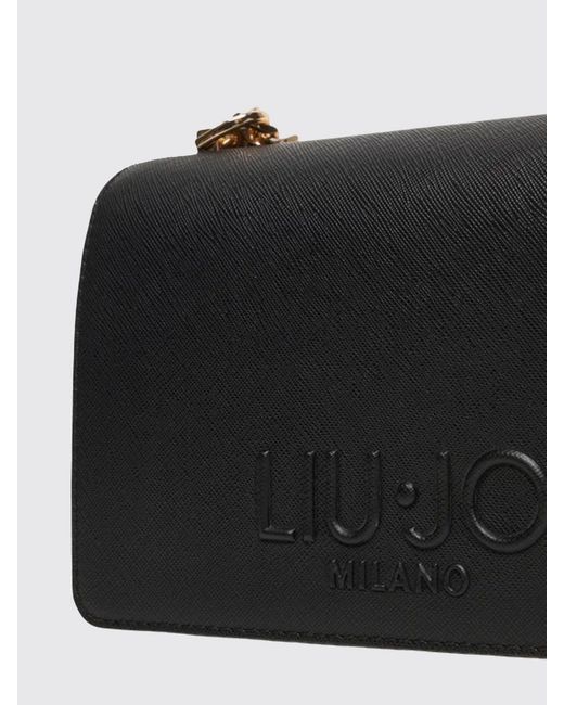 Liu Jo Black Saffiano Faux Leather Bag