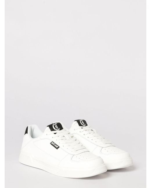 Just Cavalli Natural Leather Sneakers for men