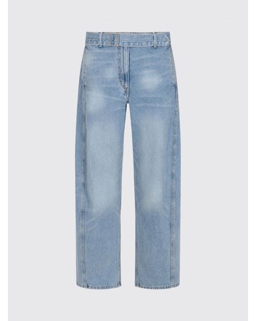 Magda Butrym Blue Denim Wide Leg Jeans
