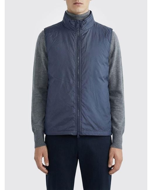 Chaleco De Nailon Con Cremallera Aspesi de hombre de color Blue