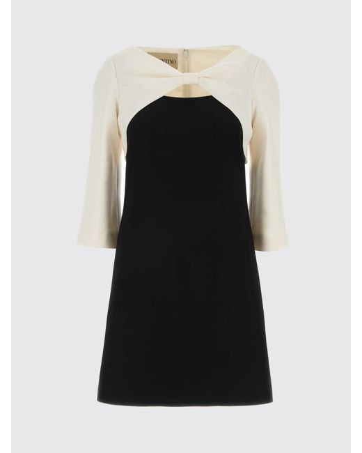 Valentino Black Crêpe Couture Mini Dress