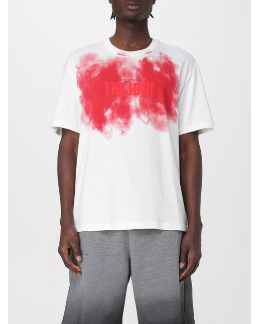 T-shirt The Idol in cotone stampato di Ih Nom Uh Nit in White da Uomo