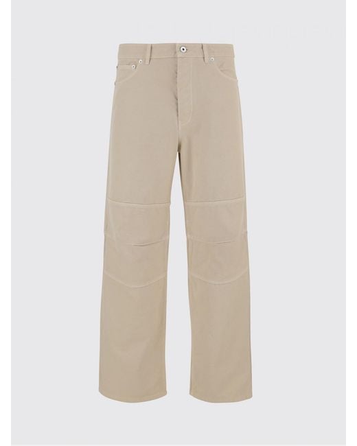 Burberry Natural Cotton Wide Leg Trousers for men