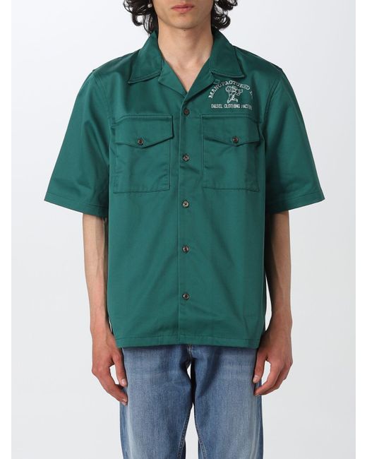 DIESEL Green Shirt for men