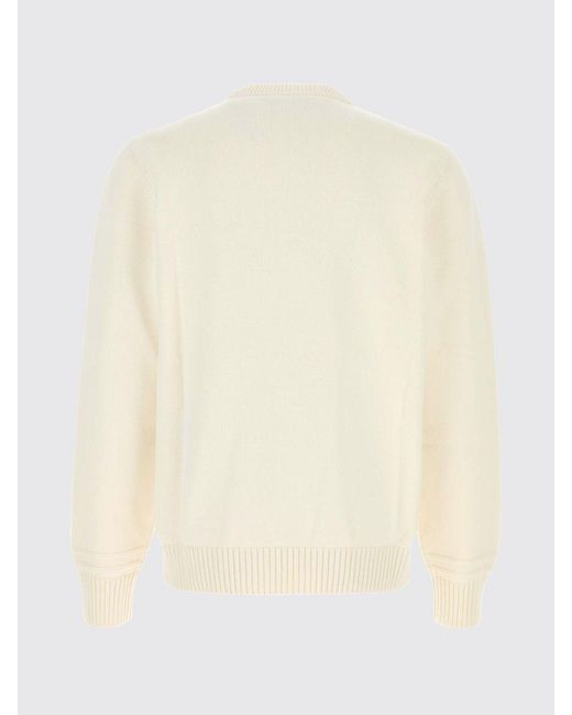 Gucci White Cotton And Wool Crewneck Pullover for men