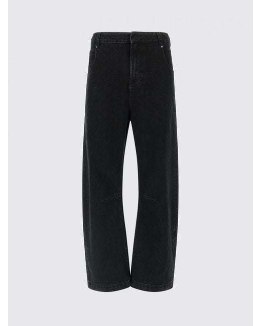 Entire studios Black Gem Wide Leg Denim Jeans for men