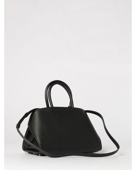 Ferragamo Black Hug M Leather Bag