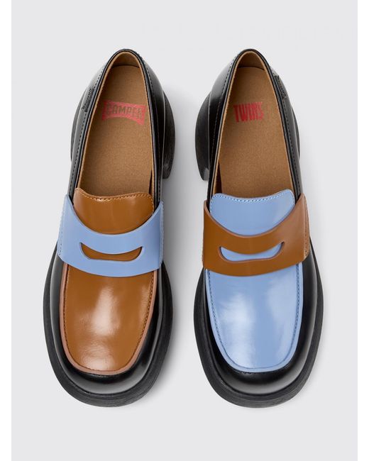 Camper White Twins Loafers