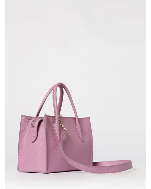 Coccinelle Pink Myrtha Grained Leather Bag
