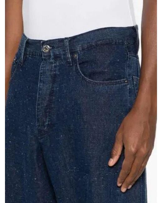 sunflower Blue Denim Wide-Leg Jeans for men