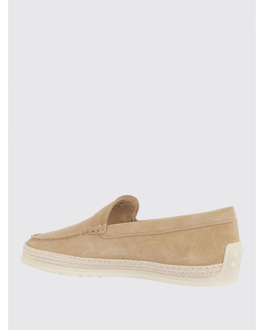 Tod's Natural Suede Leather Loafers for men