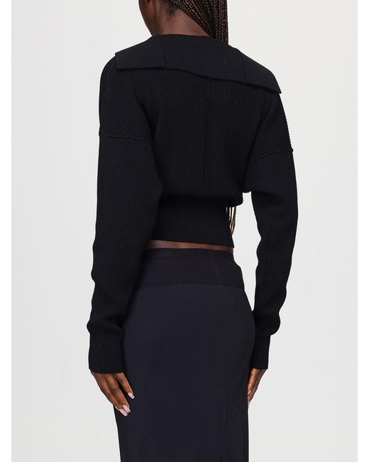 Rick Owens Blue Knitted Midi Skirt