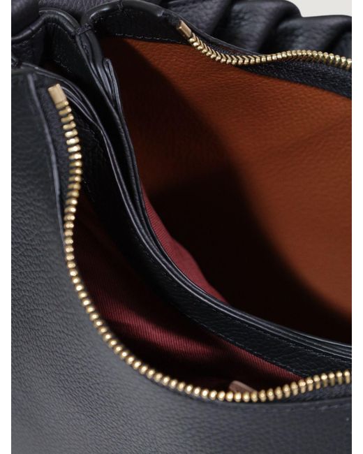 Coccinelle Blue Boheme Grained Leather Bag