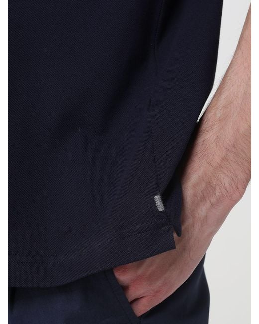 Eleventy Blue Cotton Polo Shirt for men