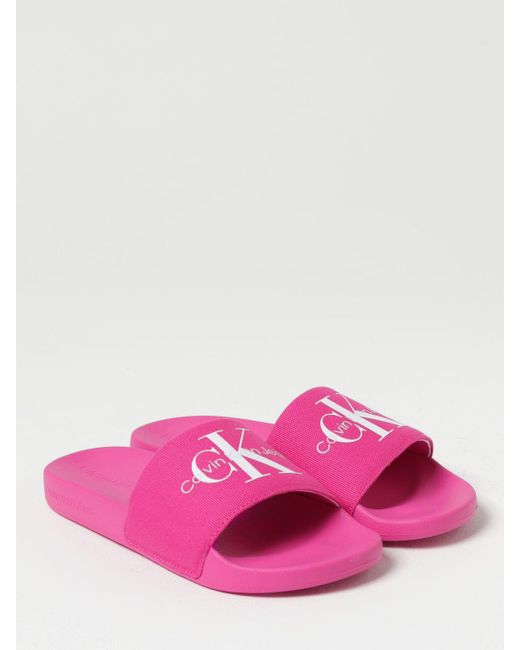 Ck Jeans Pink Flat Shoes