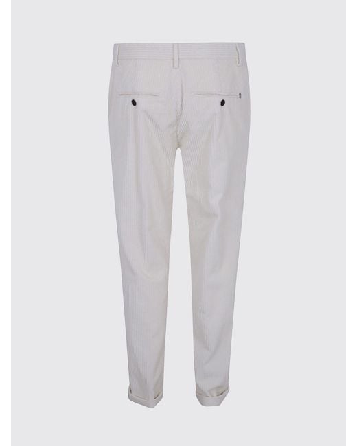 Dondup White Trousers for men