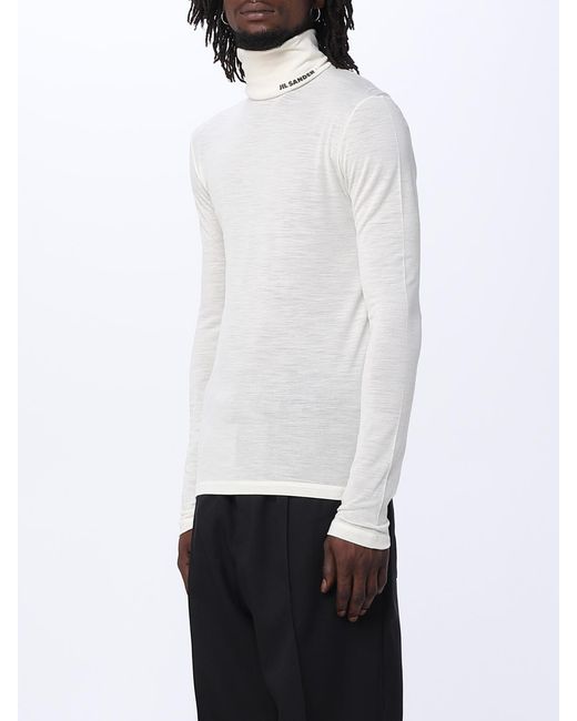 Jil Sander Pullover Aus Wollmischung in White für Herren