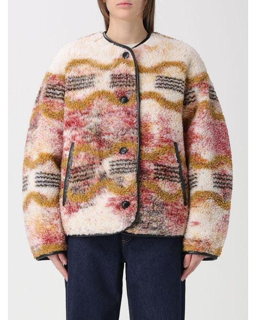 Isabel Marant Multicolor Abstract Pattern Fleece Jacket